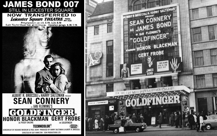 Goldfinger Leicester Square Theatre October 1964