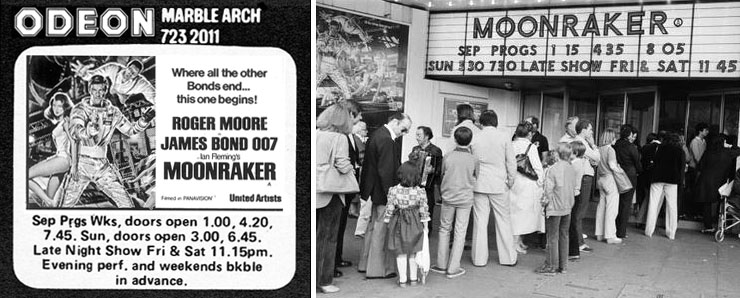 Moonraker - Odeon Marble Arch 1979
