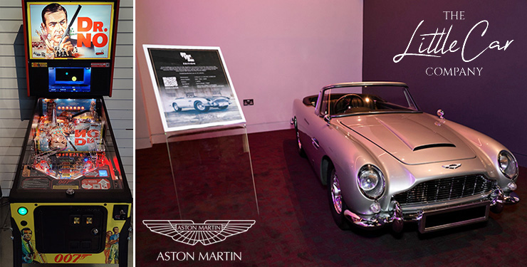 BFI Southbank Stern Pinball and Little Car Company Aston Martin DB5 display