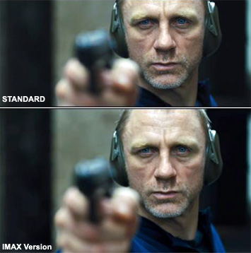 Skyfall IMAX comparison