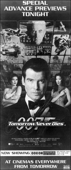 tomorrow Never Dies newspaper advertisement
