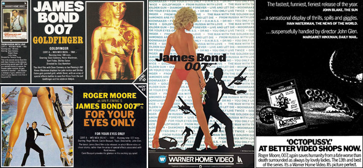 Warner Home Video advertisements June 1982 - September 1984