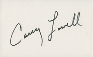 Carey Lowell autograph