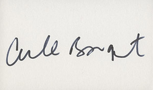 Carole Bouquet autograph