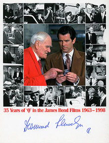 Desmond Llewelyn "Q" - signed still 