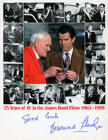 Desmond Llewelyn "Q" - signed still