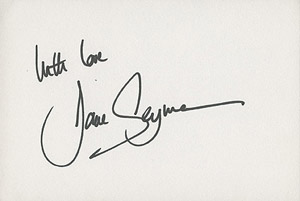 Jane Seymour autograph