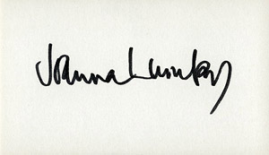 Joanna Lumley autograph