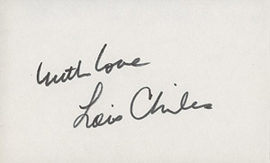 Lois Chiles autograph