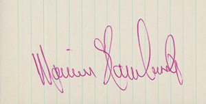 Marvin Hamlisch autograph