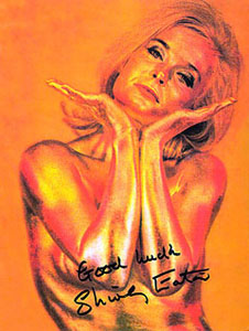 Shirley Eaton - James Bond girl - signed still