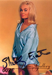 Shirley Eaton - James Bond girl - signed still