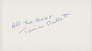 Tania Mallett autograph