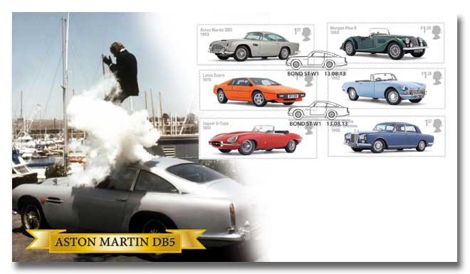 Aston Martin DB5 and James Bond