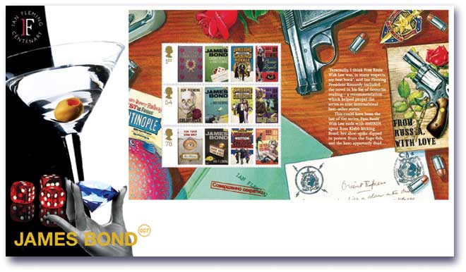 James Bond 007 Postage Stamps Prestige Booklet