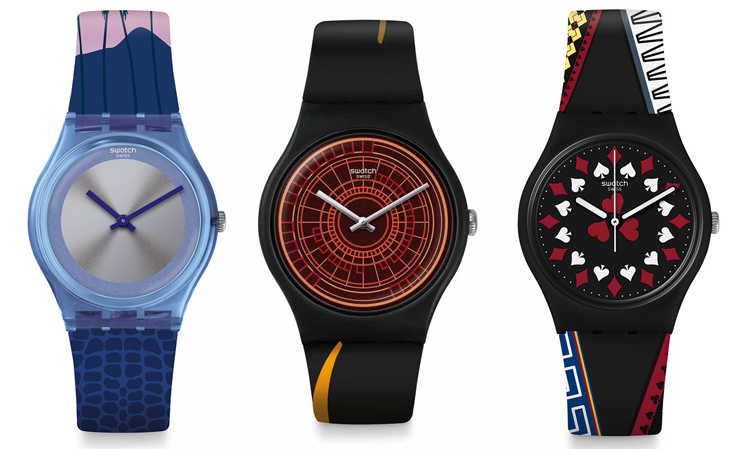 SWATCH Limited Edition Licence To Kill, The World Is Not Enough and Casino Royale models
