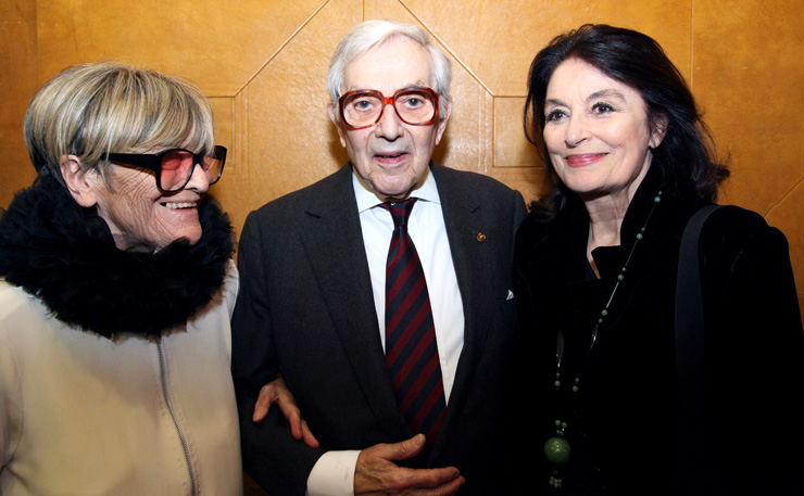 Sir Ken and Lady Adam are joined by French actress Anouk Aimée
