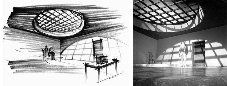Dr. No (1962) Spider Room sketch and set