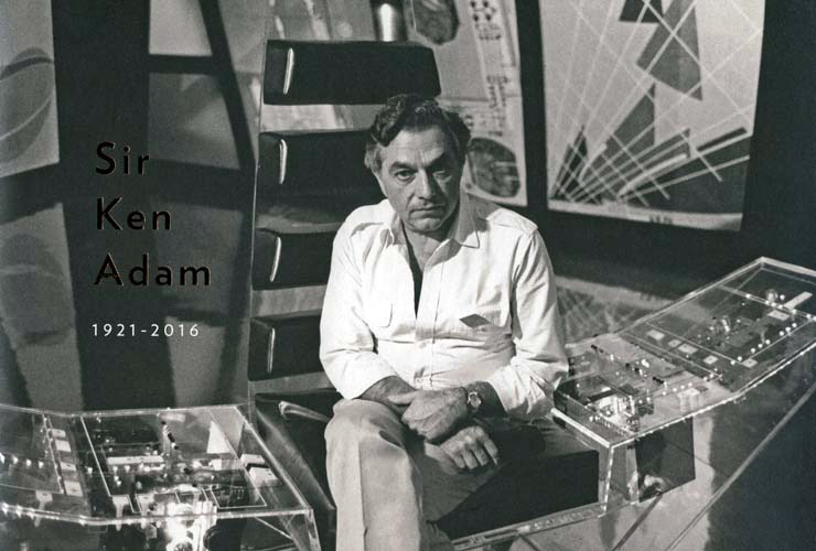 Sir Ken Adam on the set of Moonraker (1979)