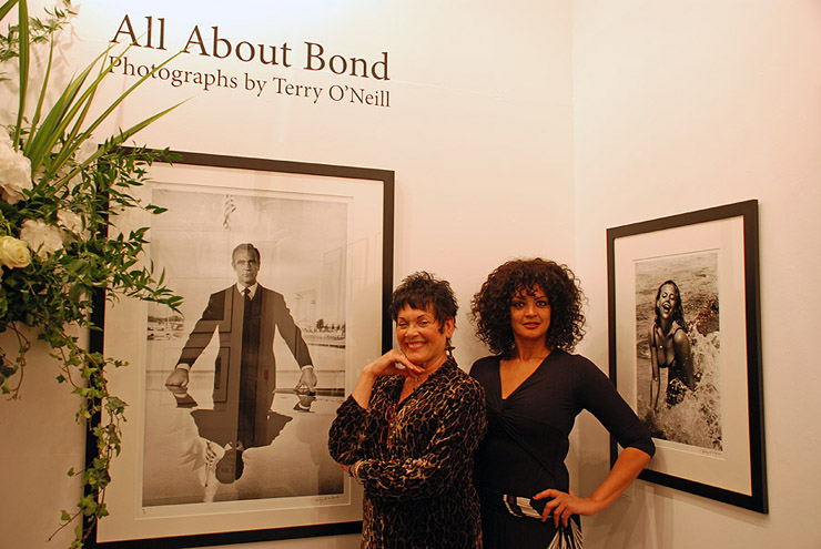 Bond girls Martine Beswicke (From Russia With Love and Thunderball) and Jane Spencer (Never Say Never Again and A View To A Kill) at the launch of Terry O'Neill's All About Bond hosted by Proud Chelsea.