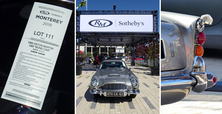 Aston Martin DB5 Sotheby's Monterey August 17, 2019