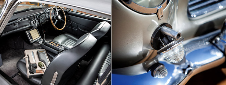 James Bond Aston Martin DB5 gadgets