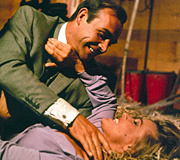 Sean Connery and Honor Blackman in Goldfinger (1964)