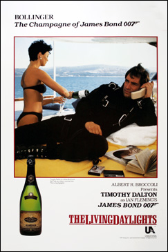 Bollinger poster The Living Daylights (1987)