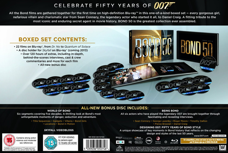 Celebrate 50 Years of 007 - BOND50 Blu-ray collection