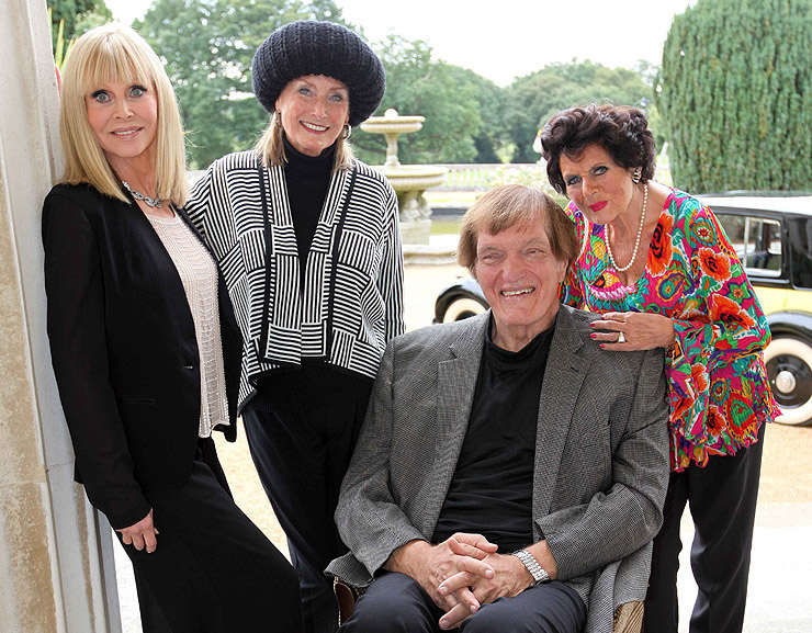 Britt Ekland, Tania Mallet, Richard Kiel and Eunice Gayson at Stoke Park