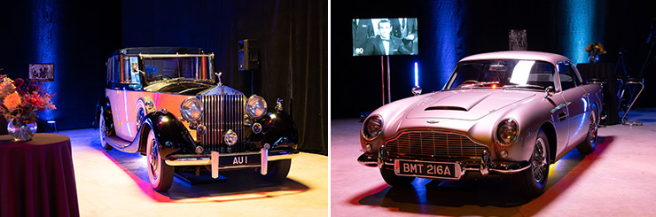 Goldfinger’s Rolls Royce Phantom III and Aston Martin DB5