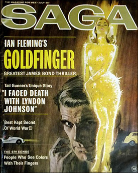 1964 SAGA Magazine GOLDFINGER