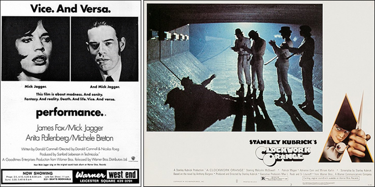 Performance (1970) & Clockwork Orange (1971)