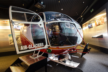 Bond World 007 helicopter on display