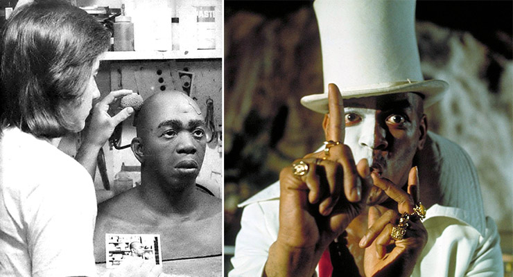 Baron Samedi prop head and top hat from Live And Let Die up for auction at Bonhams Los Angeles