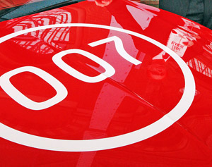 007 logo on the Bentley Continental GT