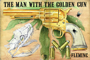 THE MAN WITH THE GOLDEN GUN dust jacket by Richard Chopping
