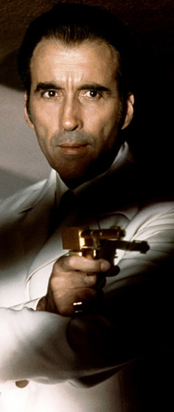 Christopher Lee as Scaramanga in The Man With The Golden Gun (1974)