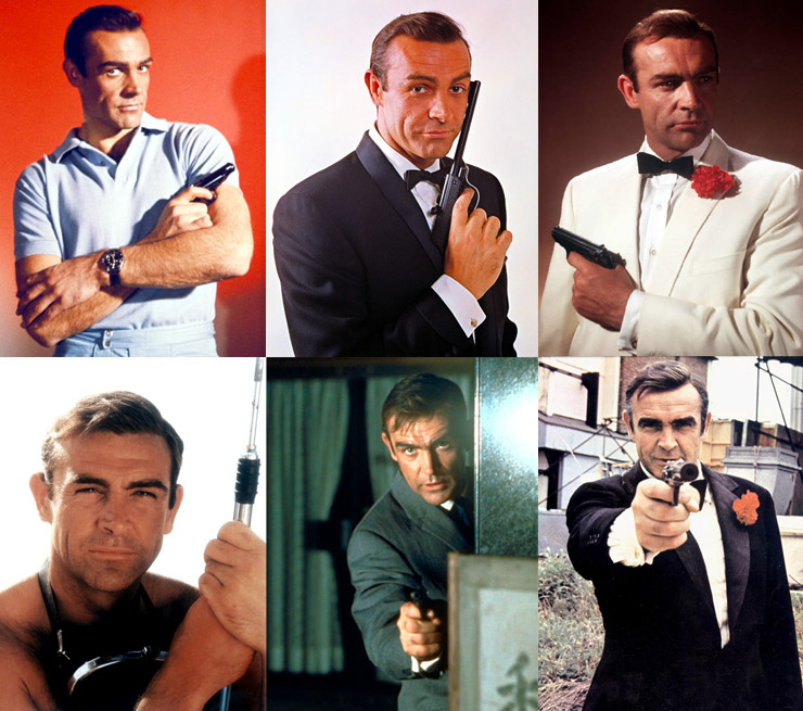 Sean Connery James Bond 007 montage 1962-1971