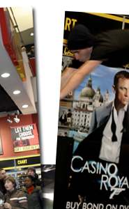 Free runners at the Casino Royale DVD lauch 