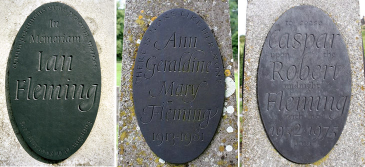 Fleming family grave plaques