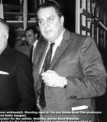 James Bond producers Harry Saltzman and Albert R 'Cubby' Broccoli