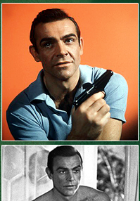 Publicity still of Sean Connery holding the Walther PP
