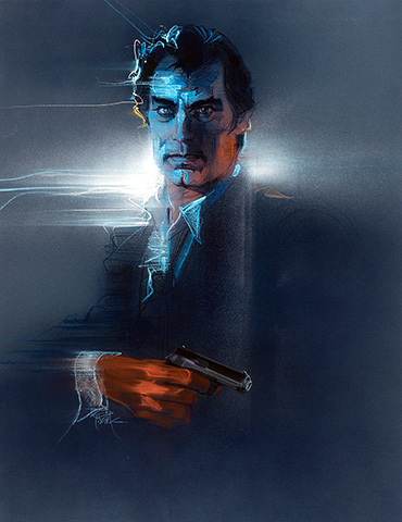 Licence To Kill (1989) Original Unpublished James Bond Comp Poster Artwork by Bob Peak
