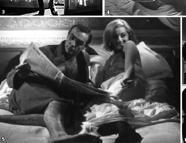 Sean Connery and Daniela Bianchi relax between takes From Russia With Love (1963)