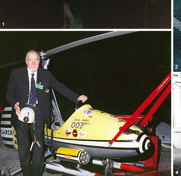 Ken with 'Little Nellie' at the The James Bond International Fan Club convention held at Pinewood Studios and featuring the largest collection of James Bond props ever assembled!