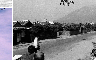 Filming the start of the sequence in Japan