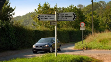 Paul O'Grady's Great British Escape - Pett Bottom road sign
