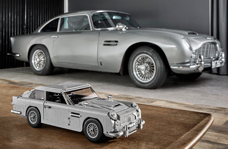 James Bond Aston Martin DB5 and LEGO Creator Expert 1:8 model