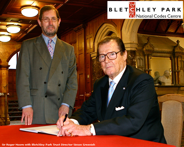 Sir Roger Moore lend his support to the campaign to save Bletchley Park.